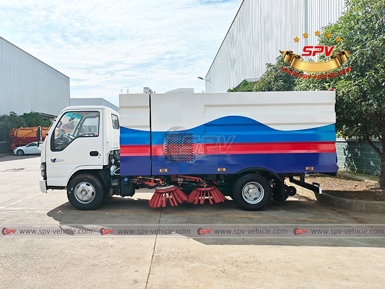 Truck Mounted Sweeper - Left Side View